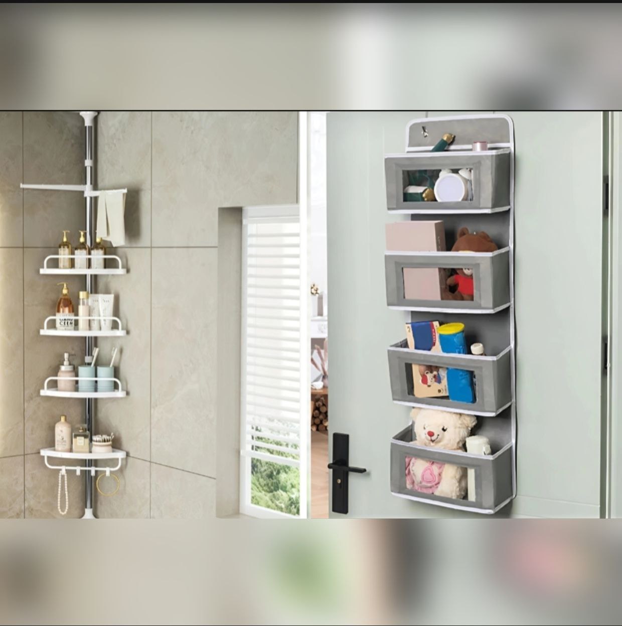 Pack de Étagères de Porte + de Salle de bain