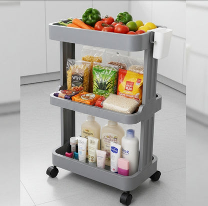 Étagère Mobile à 3 Niveaux