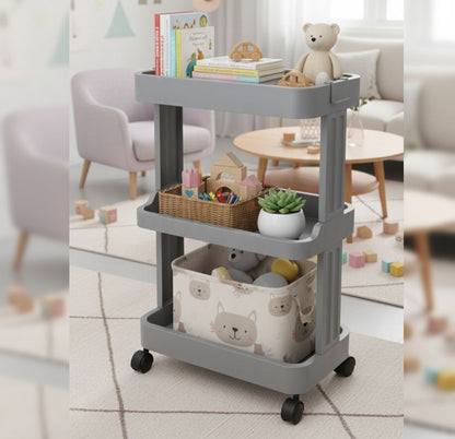Étagère Mobile à 3 Niveaux