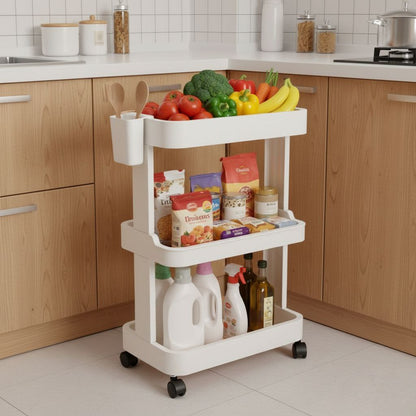 Étagère Mobile à 3 Niveaux